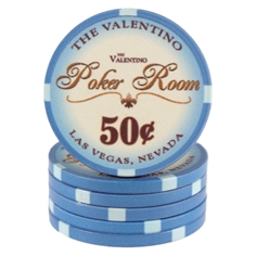 Valentino Poker Room Lysebl� 50 cent