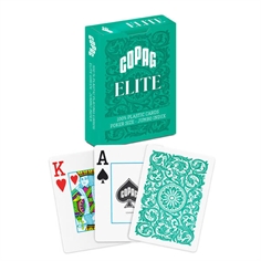 Copag 100% Plastic Poker Elite Jumbo, Grøn