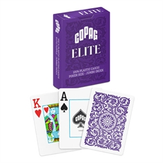 Copag 100% Plastic Poker Elite Jumbo, Lilla