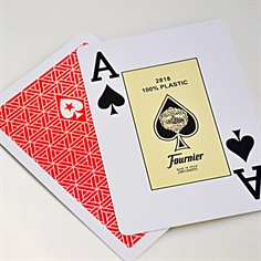 Fournier EPT 100% Plastic Poker, Rød
