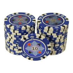 Crown Casino 14,5 gram - Mørkeblå 10 (25 stk)