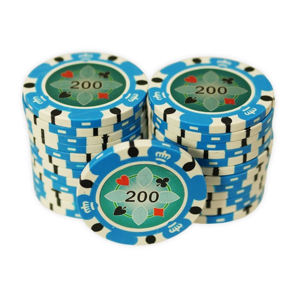 Crown Casino 14,5 gram - Lyseblå 200 (25 stk)
