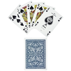 Fournier 2508 100% Plastic Poker, Blå