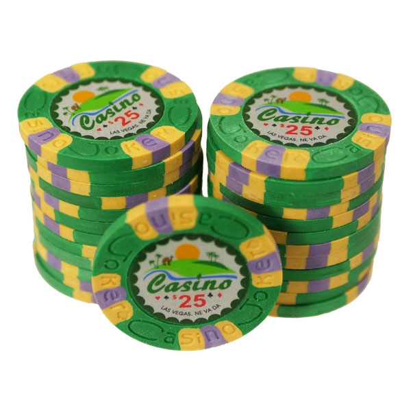 Joker Casino Grøn $25 (25 stk)