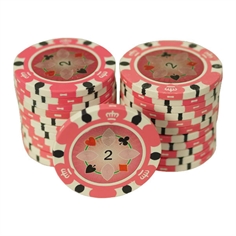 Crown Casino 14,5 gram - Pink 2 (25 stk)