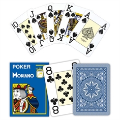 Modiano Poker Cristallo Mørkeblå, Jumbo 