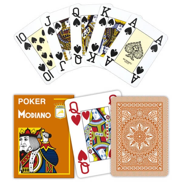 Modiano Poker Cristallo Brun, Jumbo 