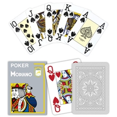 Modiano Poker Cristallo Grå, Jumbo