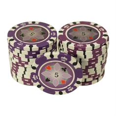 Crown Casino 14,5 gram - Lilla 5 (25 stk)