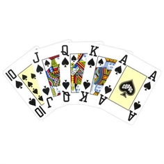 Copag 100% Plastic Poker 4 Corner Jumbo, Rød