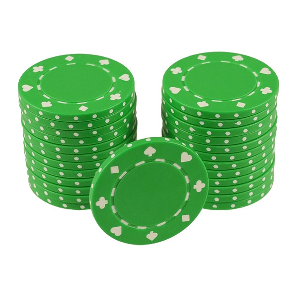 Suited Design Grøn poker chips
