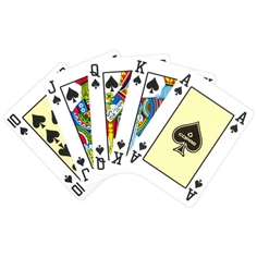 Copag 100% Plastic Poker Almindelig Index, Rød
