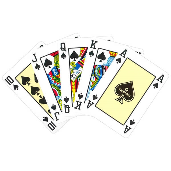 Copag 100% Plastic Poker Almindelig Index, Blå