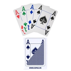 Copag 100% Plastic Poker - 4 Colour, Blå