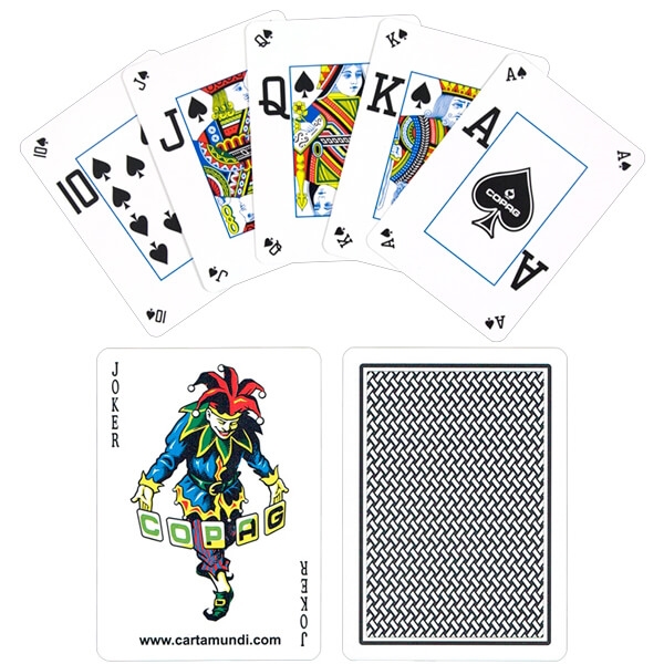 Copag 100% Plastic Poker - Dual Index, Sort