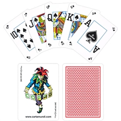 Copag 100% Plastic Poker - Dual Index, Rød