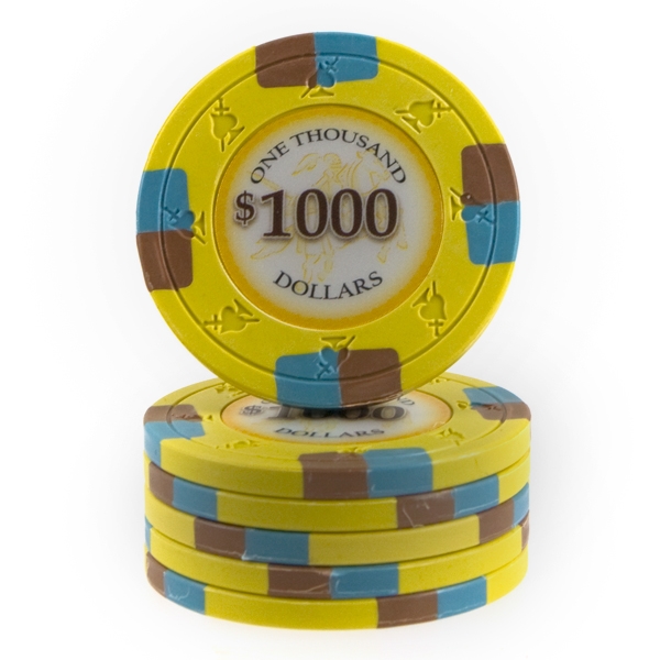 Poker Knights 13,5 gram $1000 Gul
