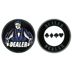Dealer Button Metal i æske