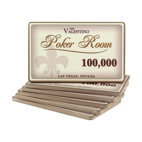 Valentino Poker Room Plaque 100000