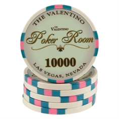 Valentino Poker Room Hvid 10000
